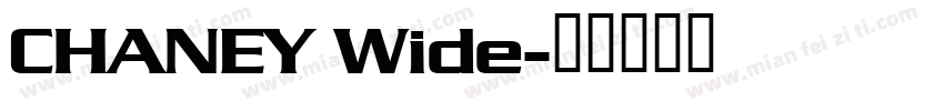 CHANEY Wide字体转换